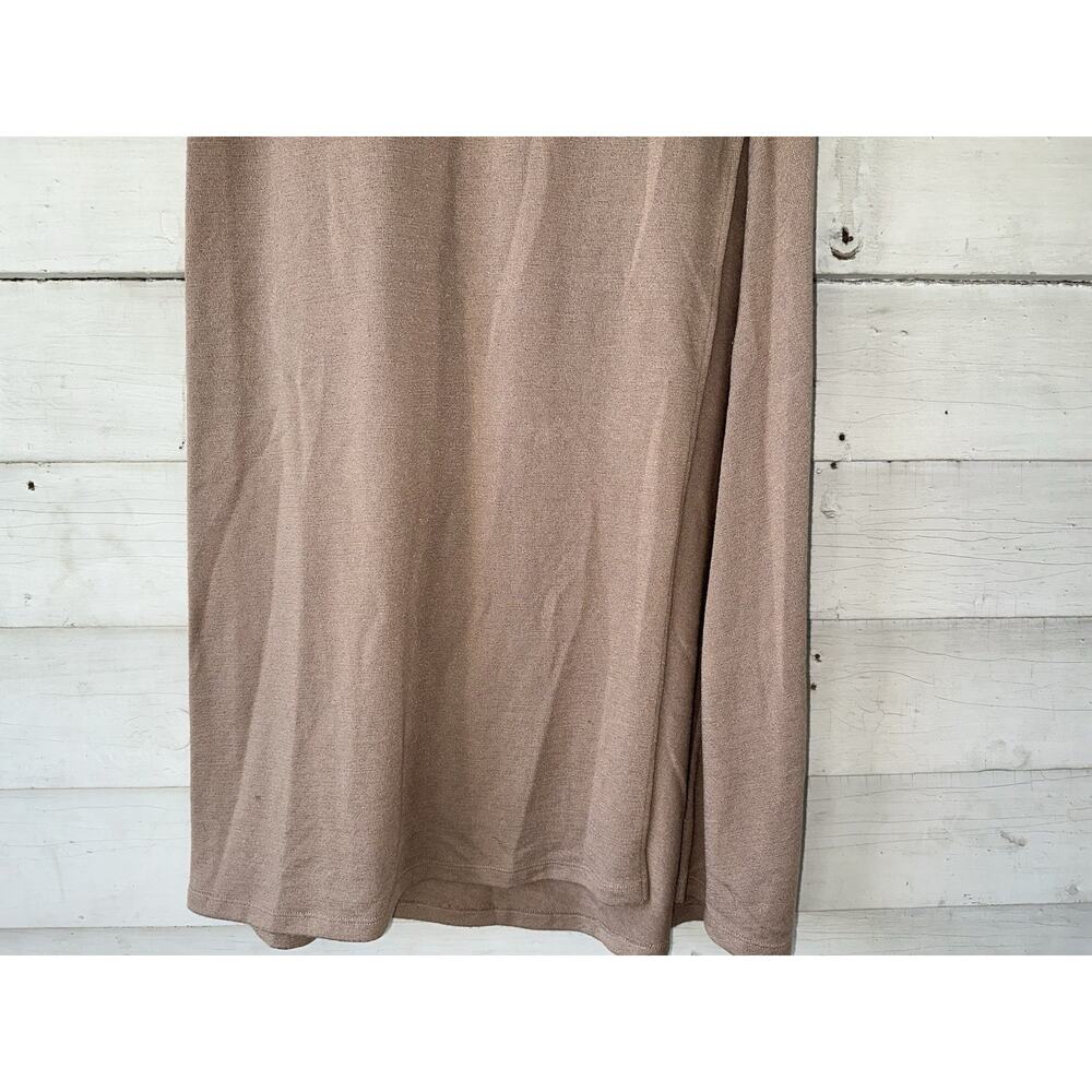 Wilfred Free Maxi Skirt Size Medium Tan Cotton Stretch - Picture 3 of 5